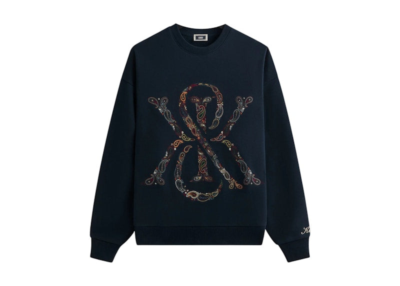 Kith & Kin Paisley Crest Nelson Crewneck Nocturnal