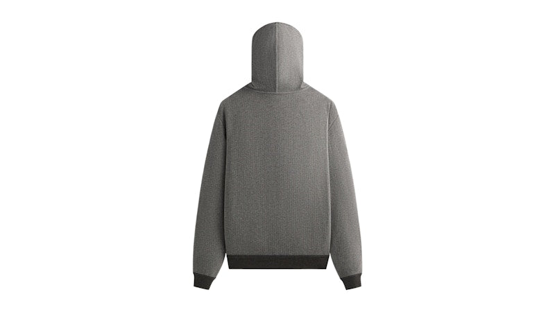 Kith & Kin Reversible Double Face Williams V Hoodie Dark Heather Grey