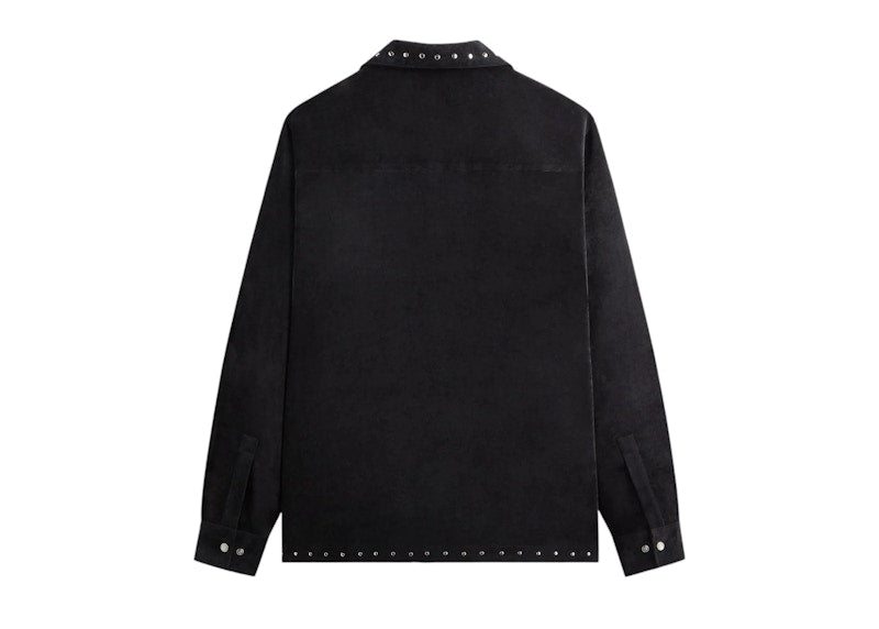 Kith & Kin Sawyer Long Shirt Camp Collar Shirt Black