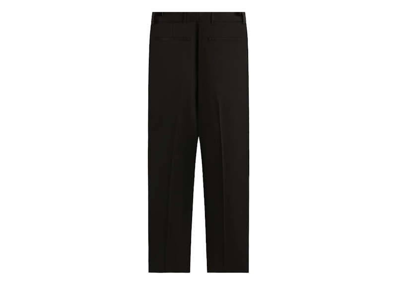 Kith & Kin Tropical Wool Kylan Pleated Trouser Black