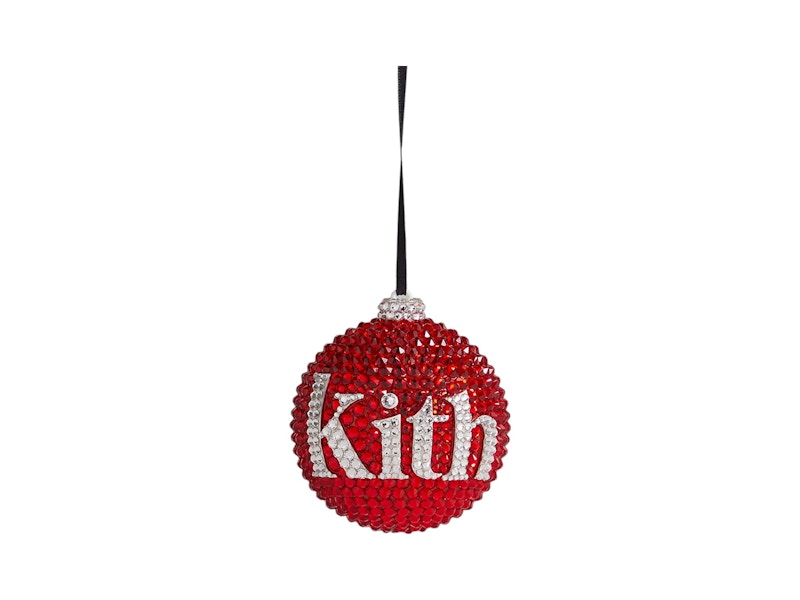Kith Kithmas Ball Swarovski Crystals Ornament Red