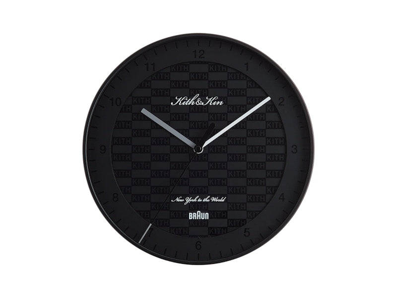 Kith Kithmas Braun Wall Clock Black
