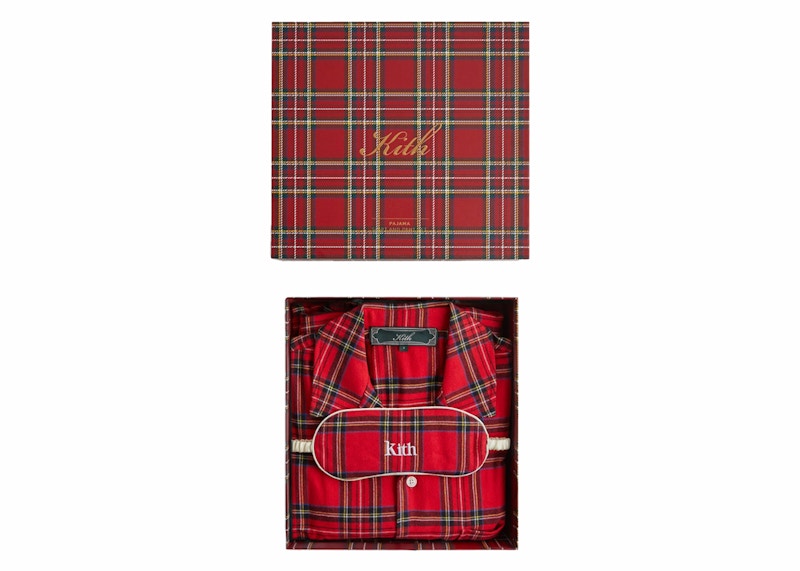Kith Kithmas Brushed Cotton Plaid Pajama Set Present