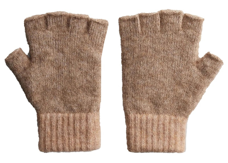 Kith Kithmas Cable Knit Fingerless Gloves Quicksand