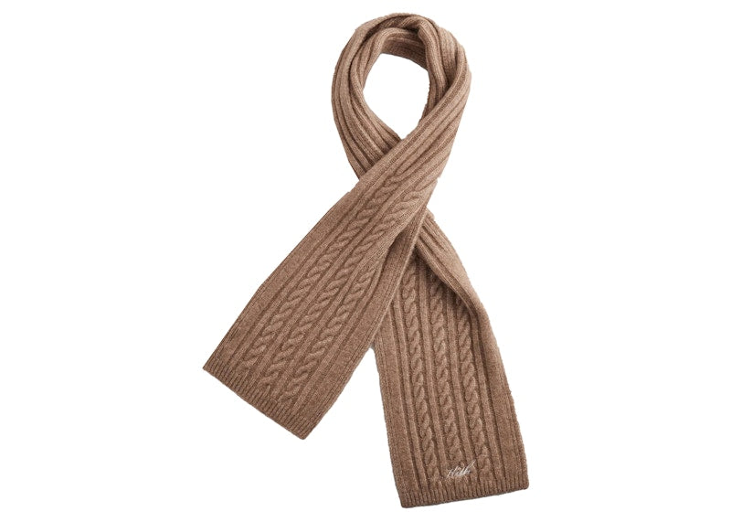 Kith Kithmas Cable Knit Scarf Quicksand