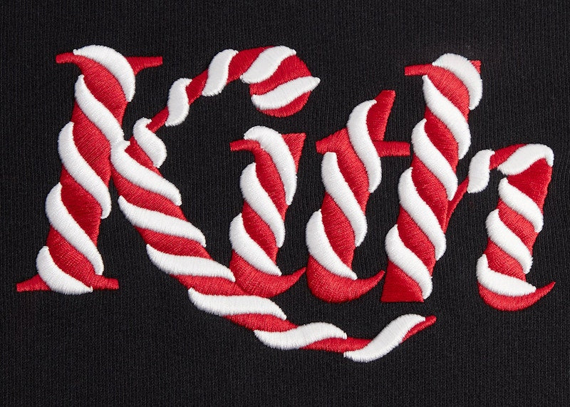 Kith Kithmas Candy Cane Williams III Hoodie Black