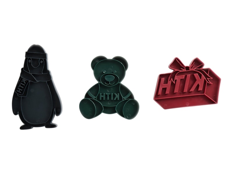 Kith Kithmas Character Cookie Cutters Set of 3 Multicolor
