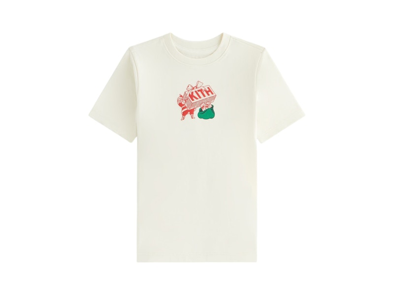 Kith Kithmas Kids Comic Santa Gift Tee Sandrift