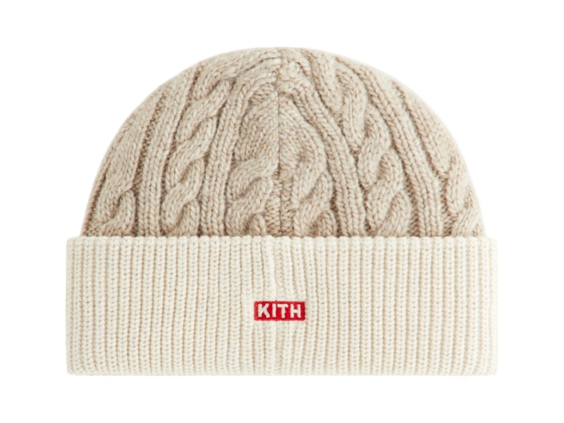 Kith Kithmas Kids Teddy Bear Beanie Heather Oatmeal