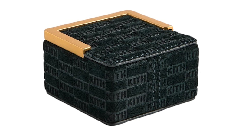 Kith Kithmas Monogram Leather Square Frame Jewelry Case Stadium