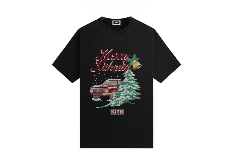 Kith Kithmas Needlepoint Tee Black
