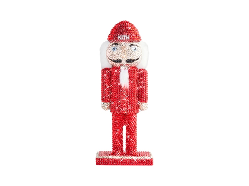 Kith Kithmas Nutcracker Swarovski Crystals Ornament Light Siam/Silk/Crystal