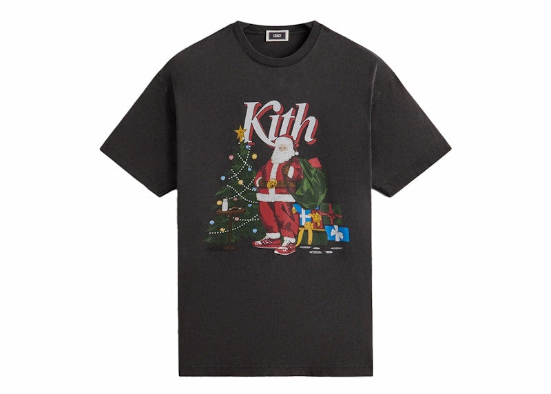 Kith Kithmas Santa Vintage Tee Black