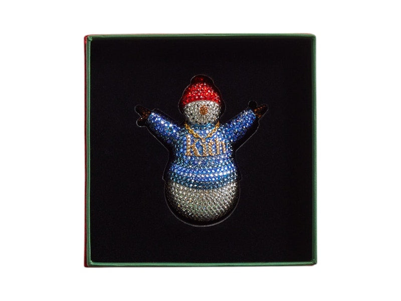 Kith Kithmas Snowman Swarovski Crystals Ornament Multi
