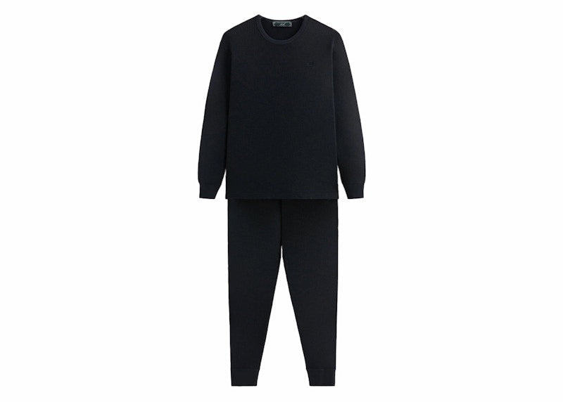 Kith Kithmas Waffle Thermal Set Black