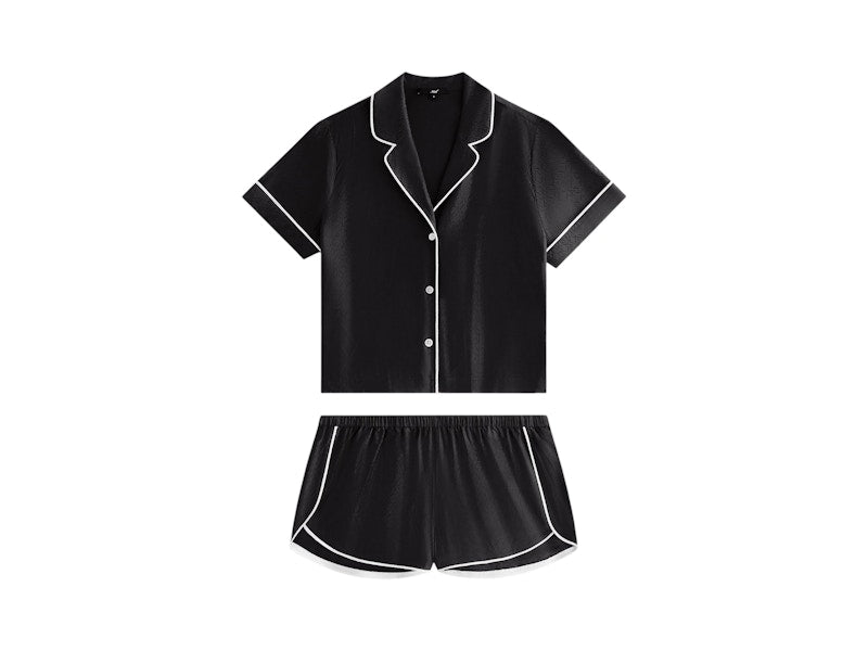 Kith Kithmas Women Crest Monogram Pajama Set Black