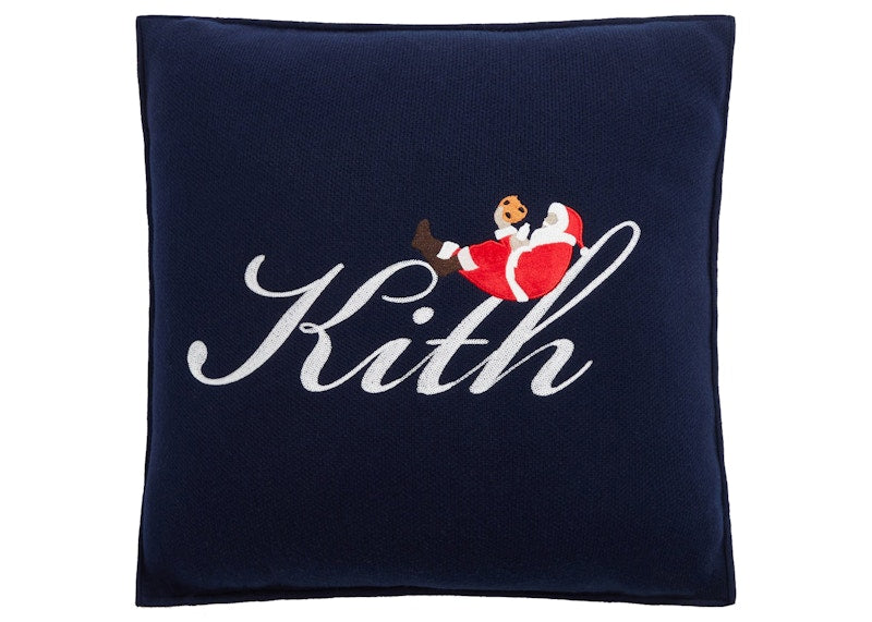 Kith Kithmas Knit Throw Pillow Nocturnal