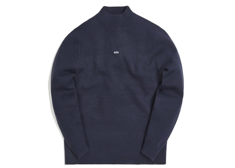 Kith L/S Mock Neck Navy