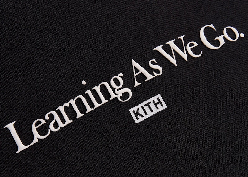 Kith Learning As We Go Tee Black
