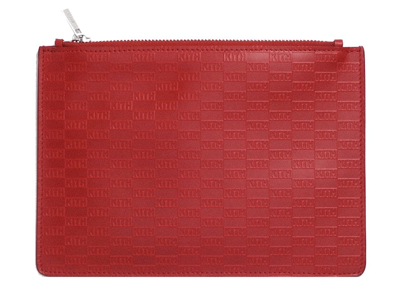 Kith Leather Pouch Red