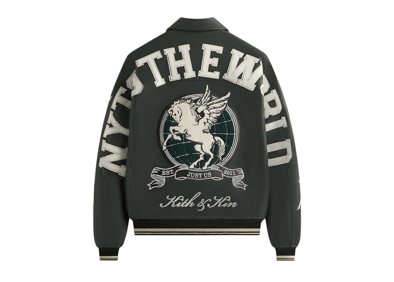 Kith Leather Varsity Jacket Stadium