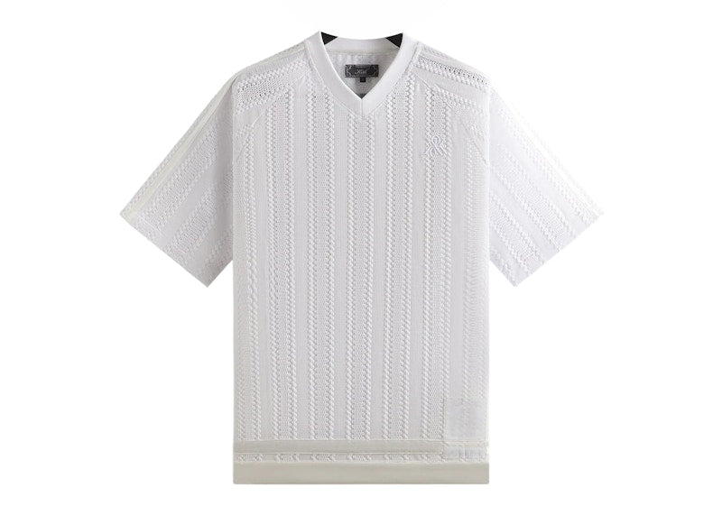 Kith Leon Short Sleeve Lace Combo Jersey White