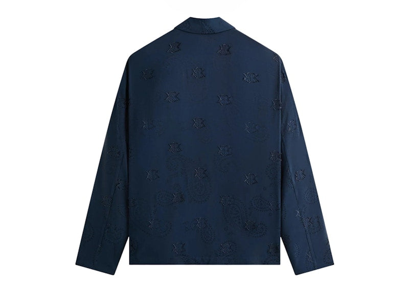 Kith Long Sleeve Thompson Crossover Shirt Nocturnal