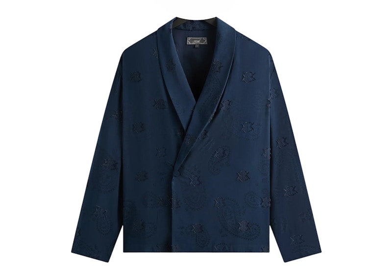 Kith Long Sleeve Thompson Crossover Shirt Nocturnal