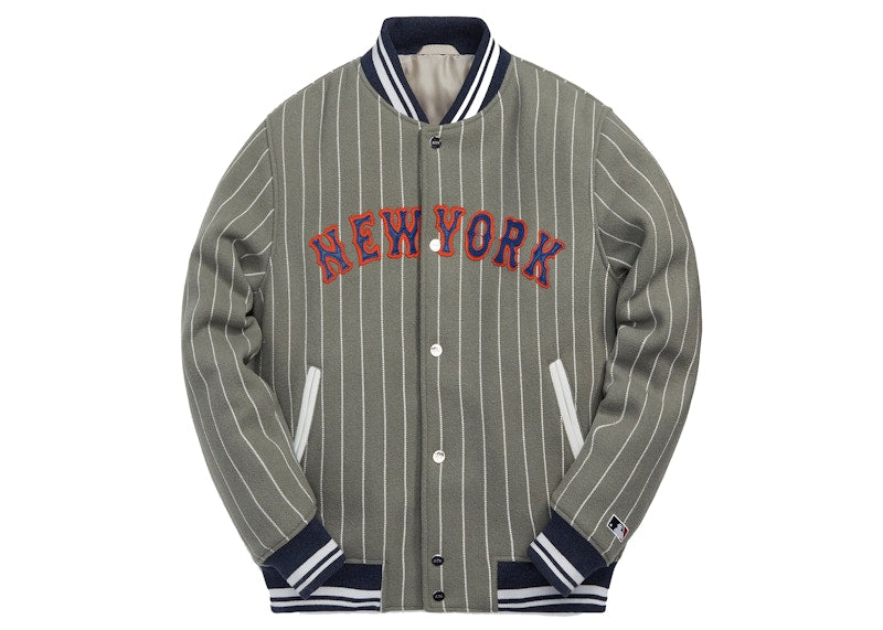 Kith MLB for New York Mets Wool Bomber Jacket Concrete
