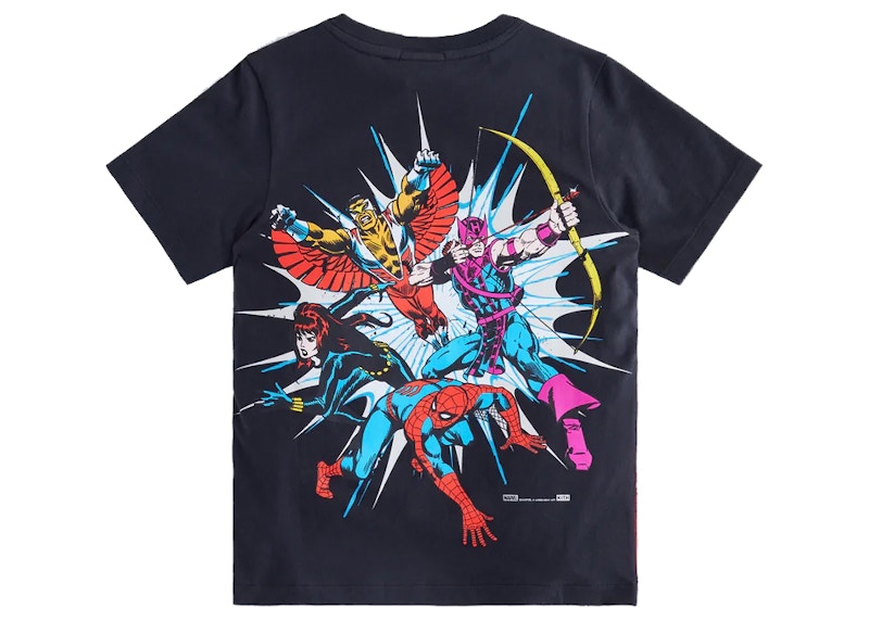Kith Marvel Kids Spider-Man Avengers Classic Tee Black