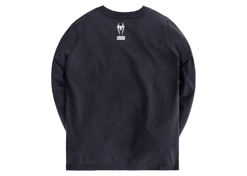 Kith Marvel Kids Spider-Man Hero Vintage L/S Tee Black
