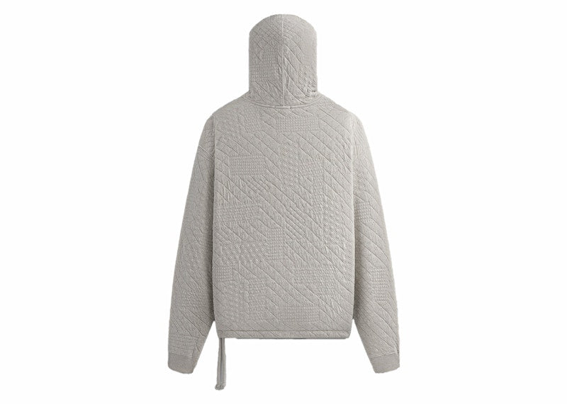 Kith Mixed Stitch Interlock Williams III Hoodie Light Heather Grey