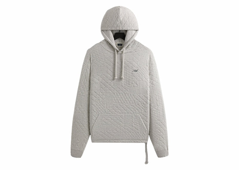 Kith Mixed Stitch Interlock Williams III Hoodie Light Heather Grey