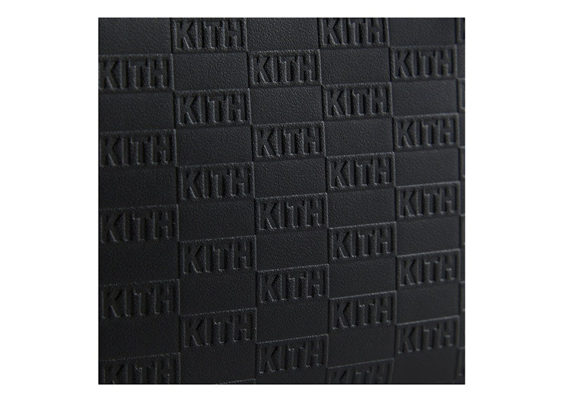 Kith Monogram Half Zip Wallet Black