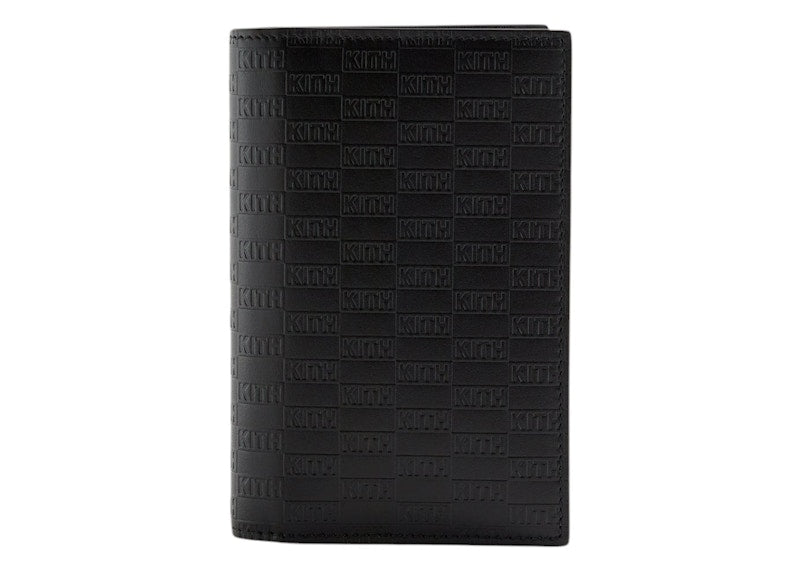 Kith Monogram Passport Holder Black