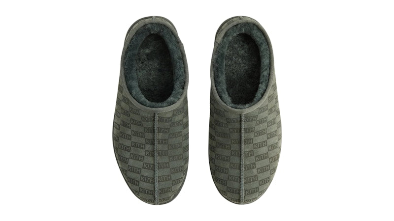 Kith Monogram Shearling Slippers Stadium