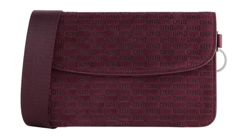 Kith Monogram Suede Envelope K20 Bag Magma