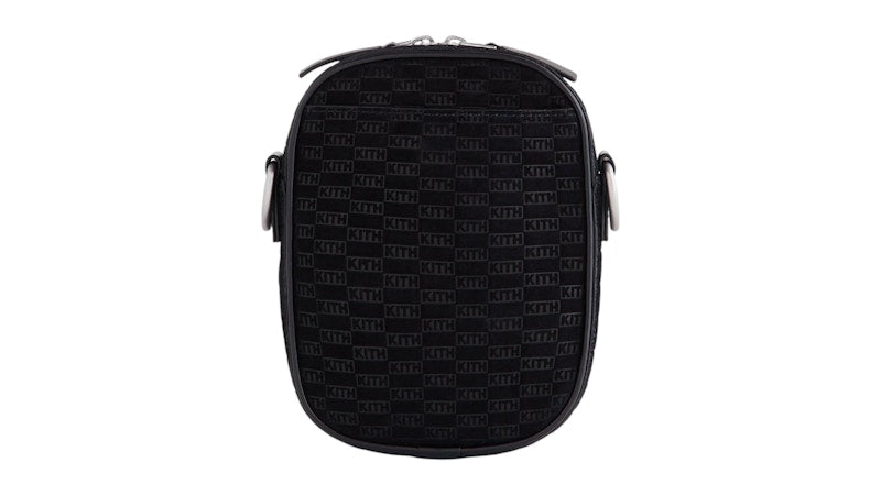 Kith Monogram Suede Passenger K15 Bag Black