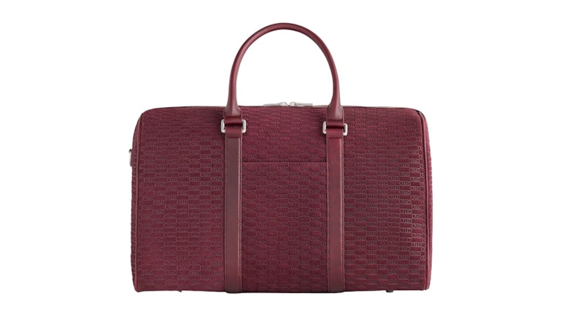 Kith Monogram Suede Traveler K40 Bag Magma