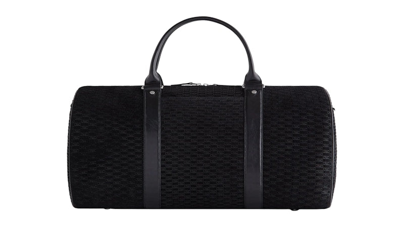 Kith Monogram Suede Traveler K55 Bag Black
