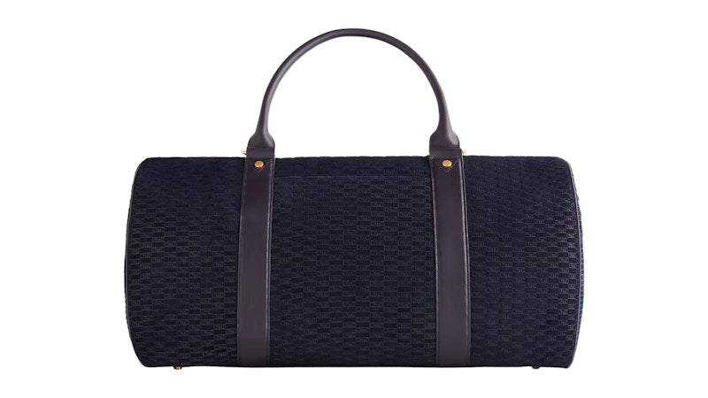 Kith Monogram Suede Traveler K55 Bag Ink