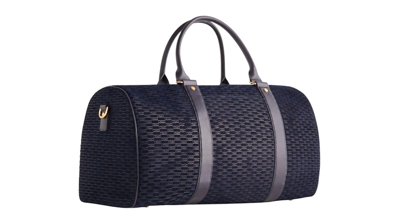 Kith Monogram Suede Traveler K55 Bag Ink