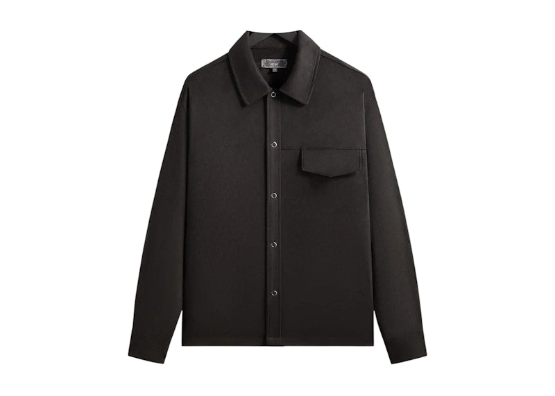 Kith Montague Microsuede Shirt Black