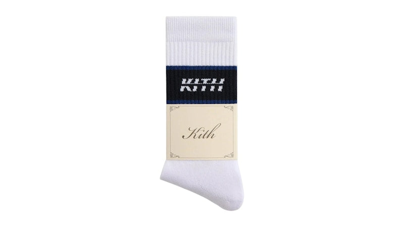 Kith Moto Crew Socks White