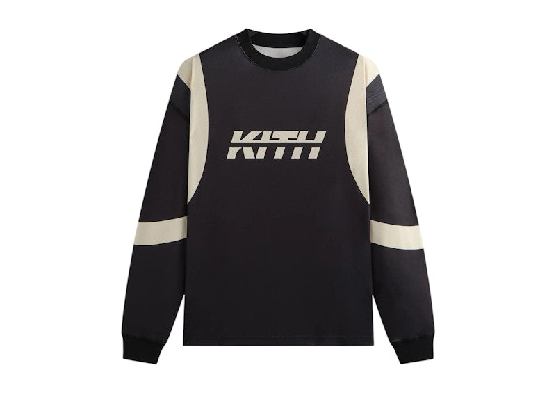 Kith Moto Racer Long Sleeve Leonard Tee Black