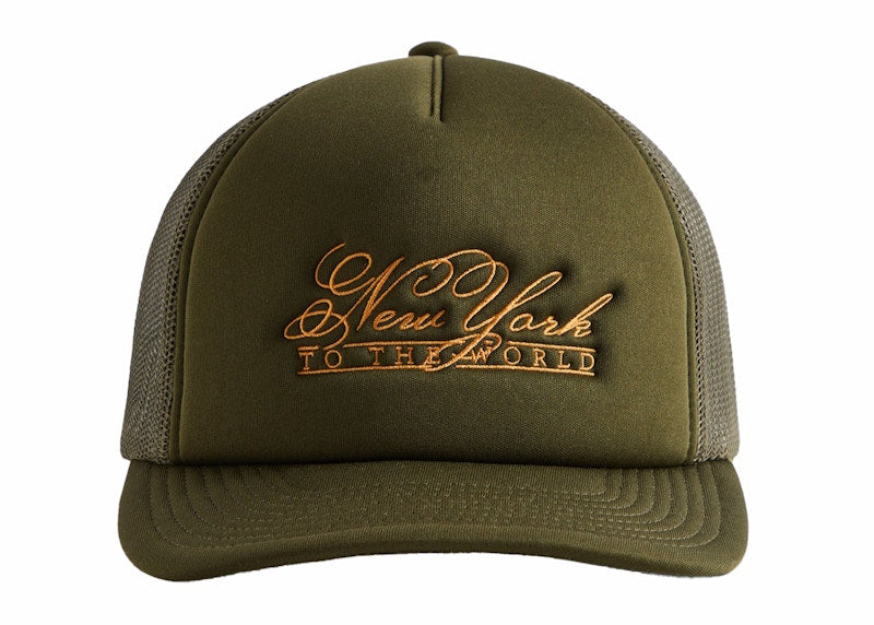 Kith NY To The World Nolan Poly Foam Trucker Hat Cypress