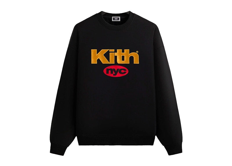 Kith NYC Nimbus Logo Nelson Crewneck Black
