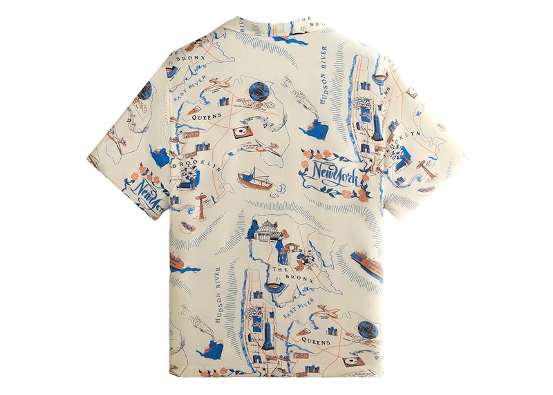 Kith NYC Thompson Camp Collar Shirt Sandrift