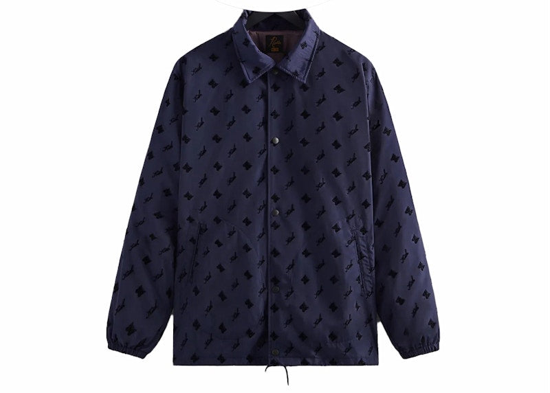 Kith Needles Flocked Nylon Coaches Jacket Nocturnal