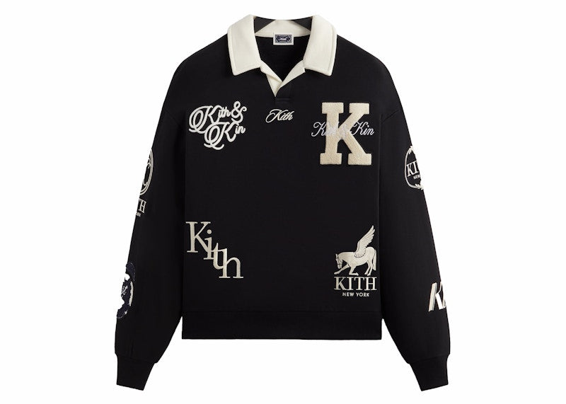 Kith Nelson Collared Pullover Black